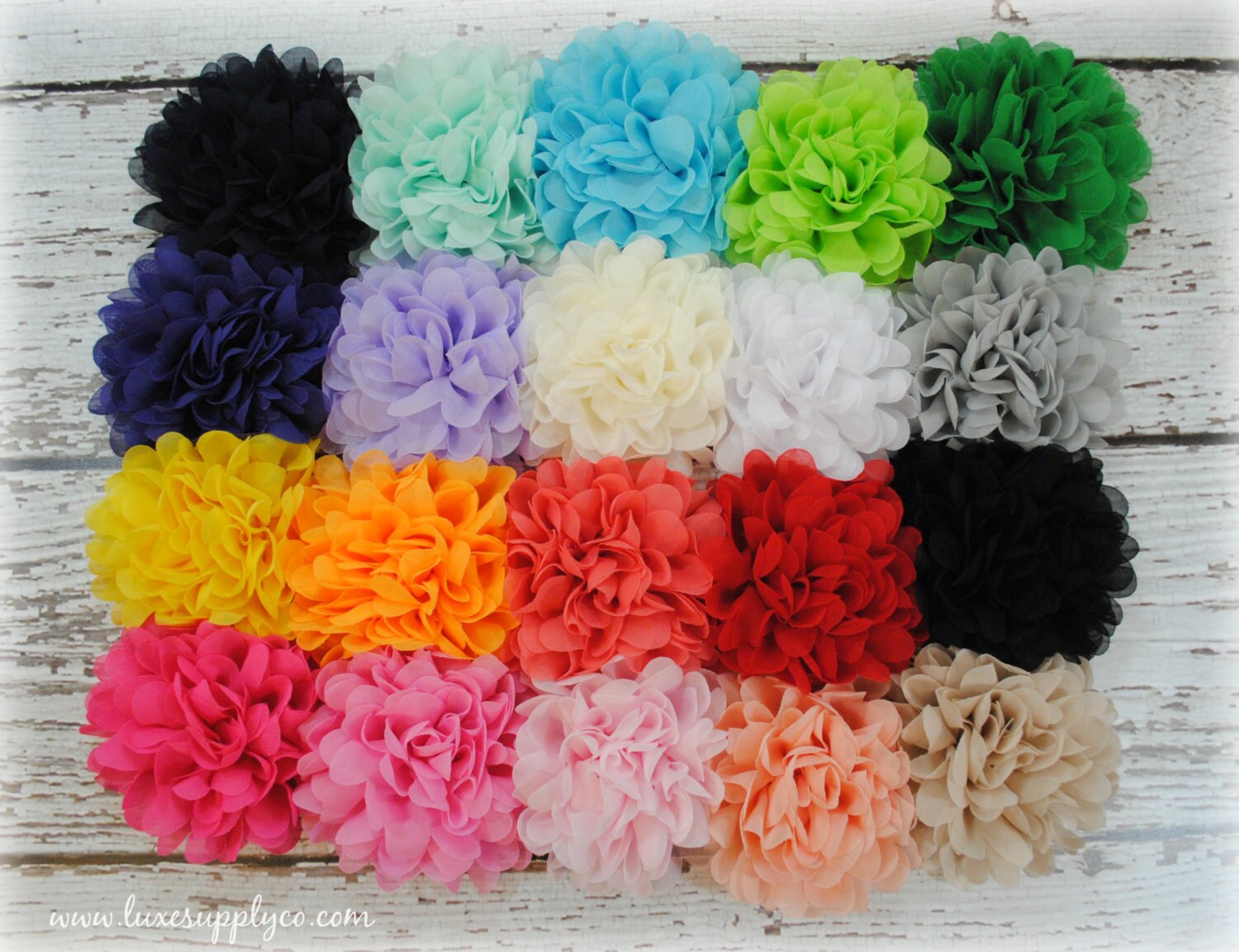 Chrysanthemum Fabric Flower Heads Please check color