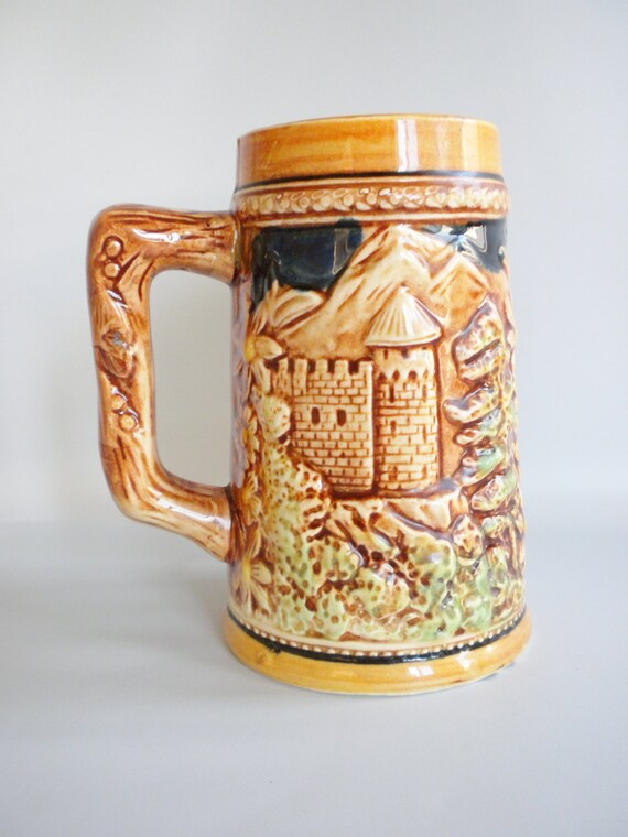 Vintage German Style Mug Beer Stein by oldandnew8 on Etsy