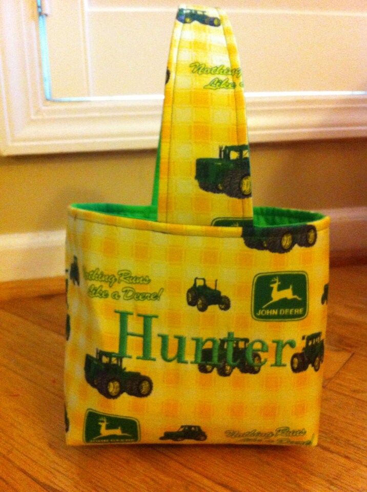 John Deere Fabric Easter Basket