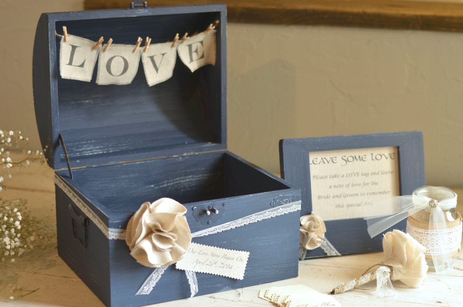 Wedding Guest Book AlternativeVintage Wedding Decor by Burlap