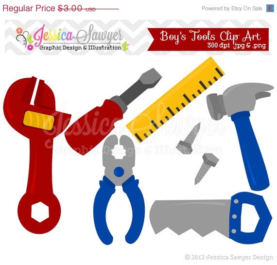 50% OFF - INSTANT DOWNLOAD, building tool clipart, fathers day clip art, for commercial use, personal use Il_570xn