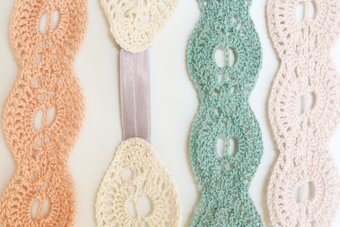 Crochet Pattern Lace Headband Instant Download