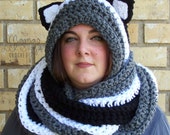 scarf Kitty pattern  crochet kitty Kitty Scoodie Hooded Cat Snoodie Scoodie Scarf Scarf hooded Hat Kitty