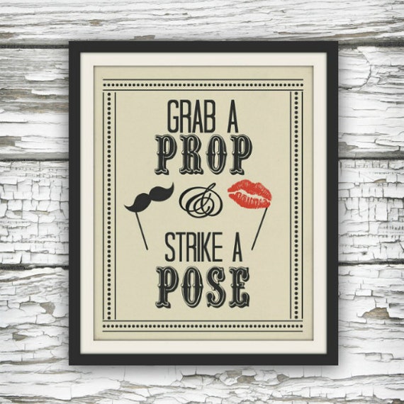 Grab A Prop And Strike A Pose Digital Image Instant Download