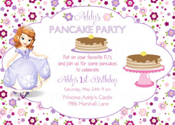 Sofia The First Tea Party Invitations 10