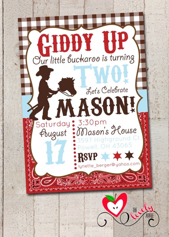 Free Cowboy Invitations Printable 4