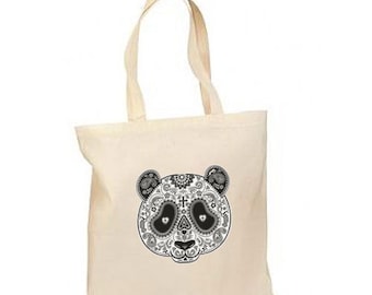 Sugar Skull Panda Mask New Lightweight Tote Trick Or Treat Bag Gifts