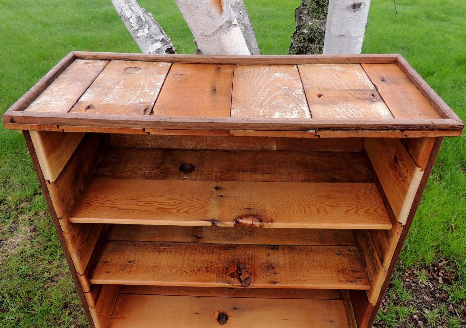 Rustic Reclaimed Barn Wood Bookcase By Harvestbilt by Harvestbilt