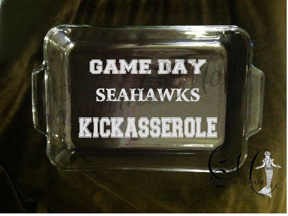 Personalized casserole dish (Kickasserole)