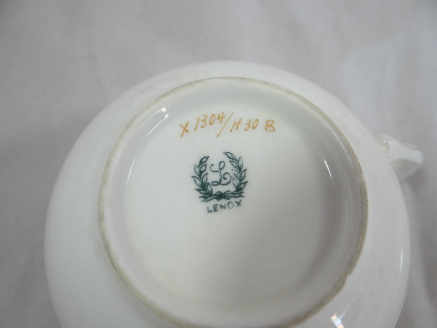 1920s Very Early American Lenox China Hand Painted Accents