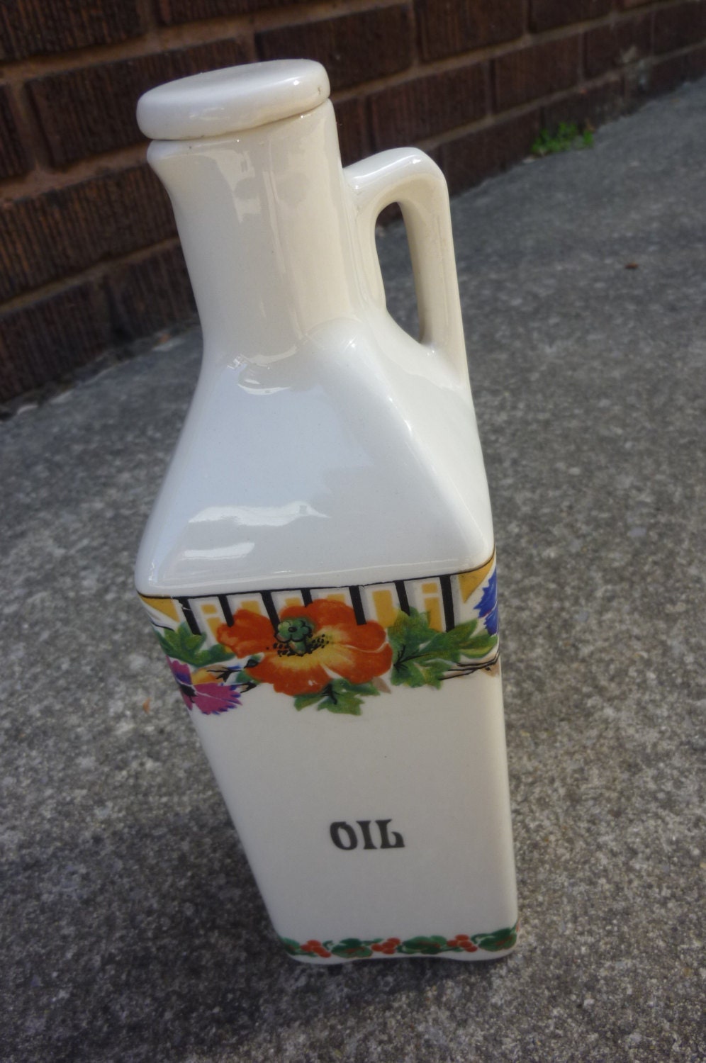 Olive Oil bottle Decorative Ceramic Jug for Cooking Oil