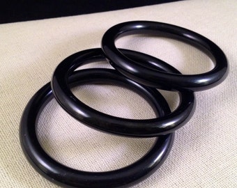 Popular items for black jade bangle on Etsy