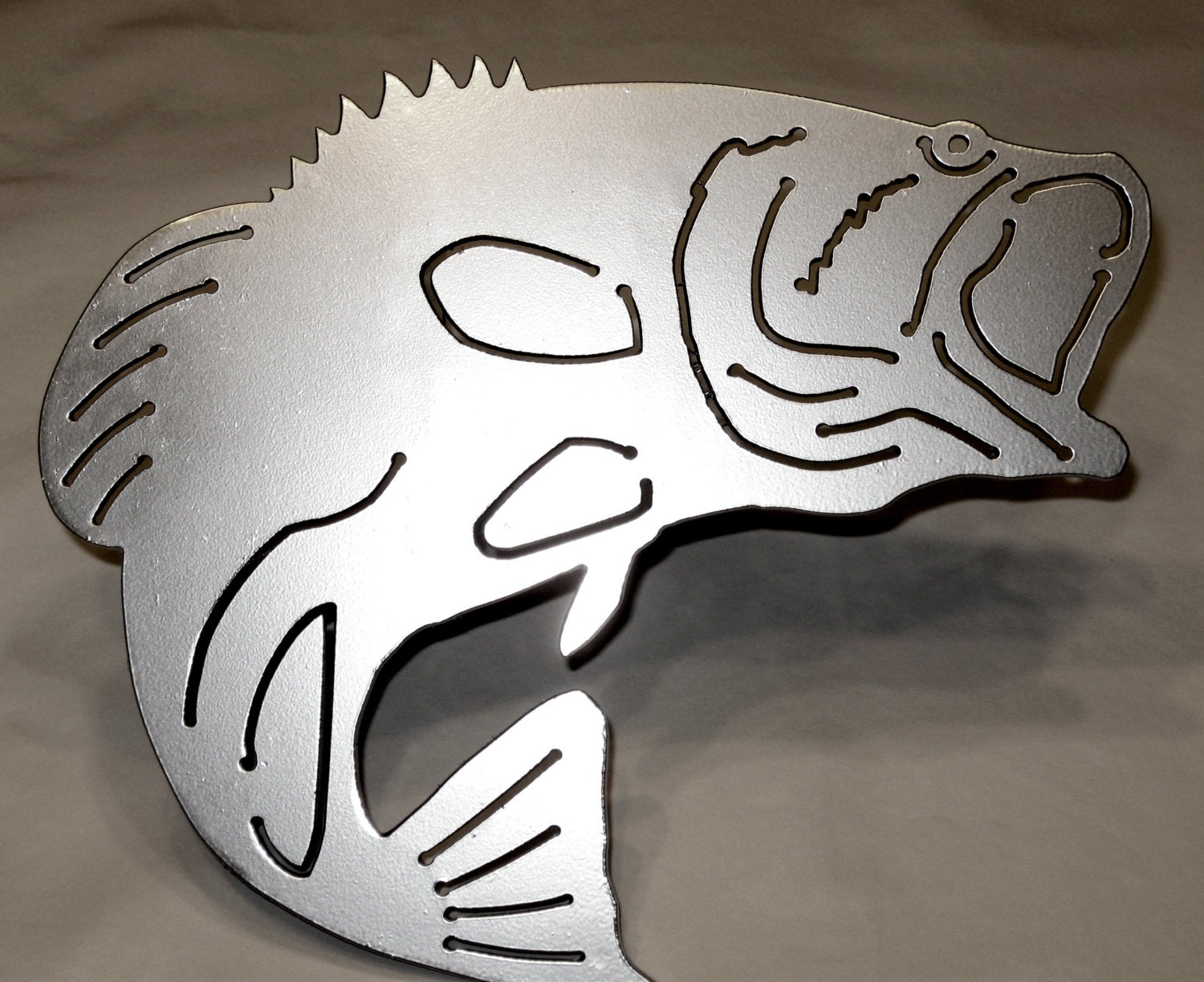 Jumping Bass Hitch Cover Trailer Receiver Painted Handmade