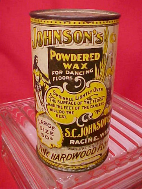 Vintage Advertising Tin Dance Floor Wax Can by on Etsy