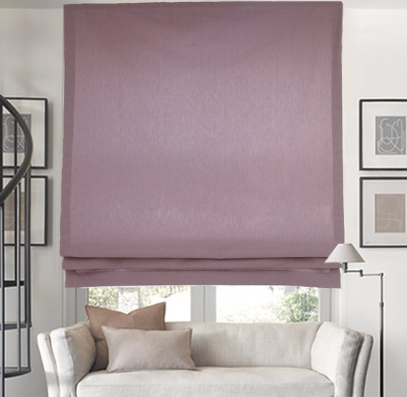Custom Roman Shade purple NO.671 by on Etsy