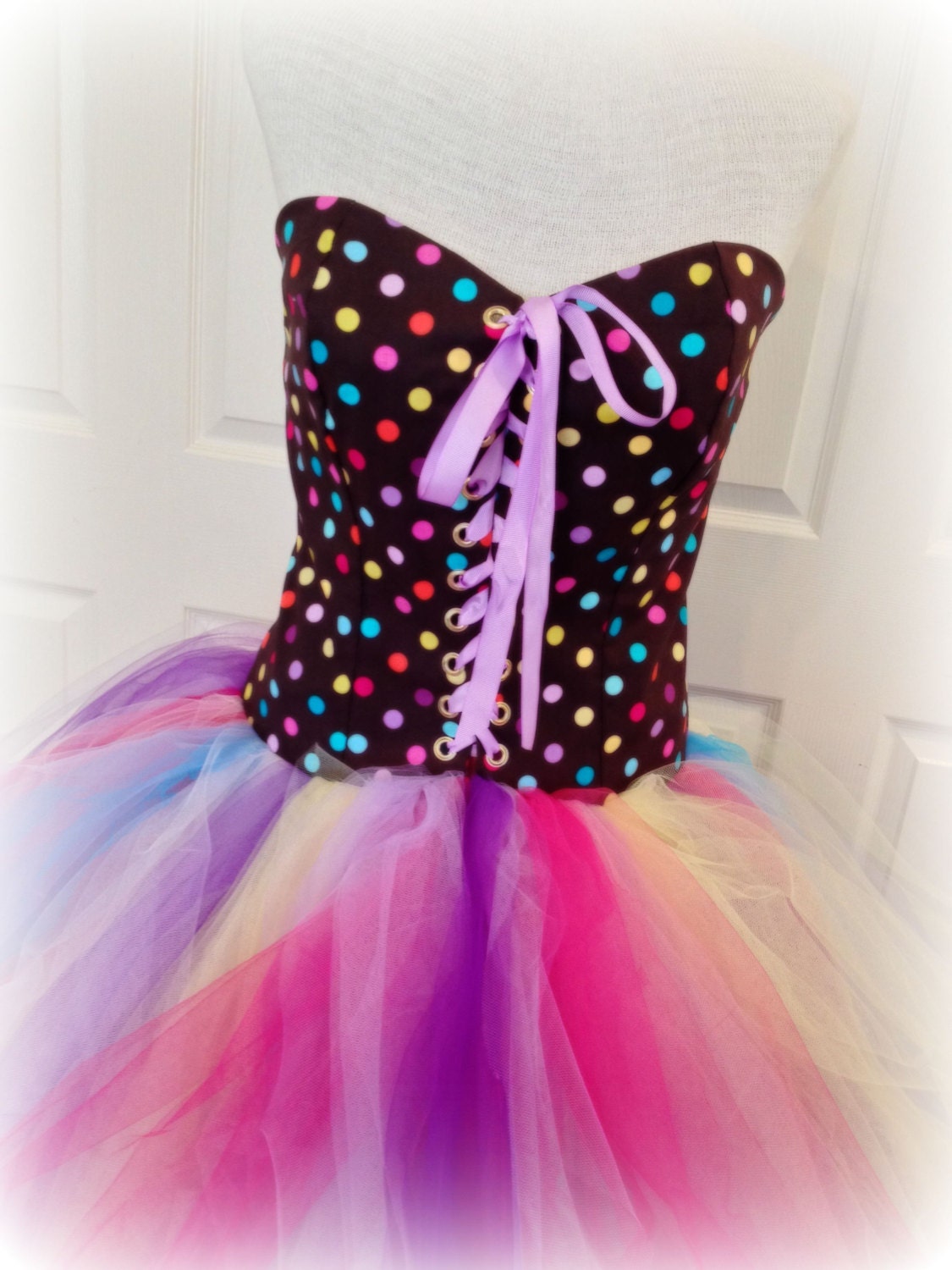 adult tutu dress corset tutu dress polka dot birthday party