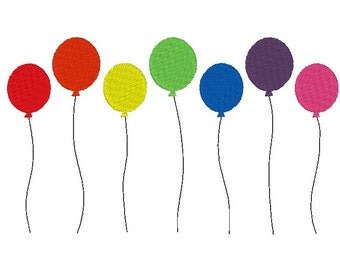 Balloons Embroidery Design