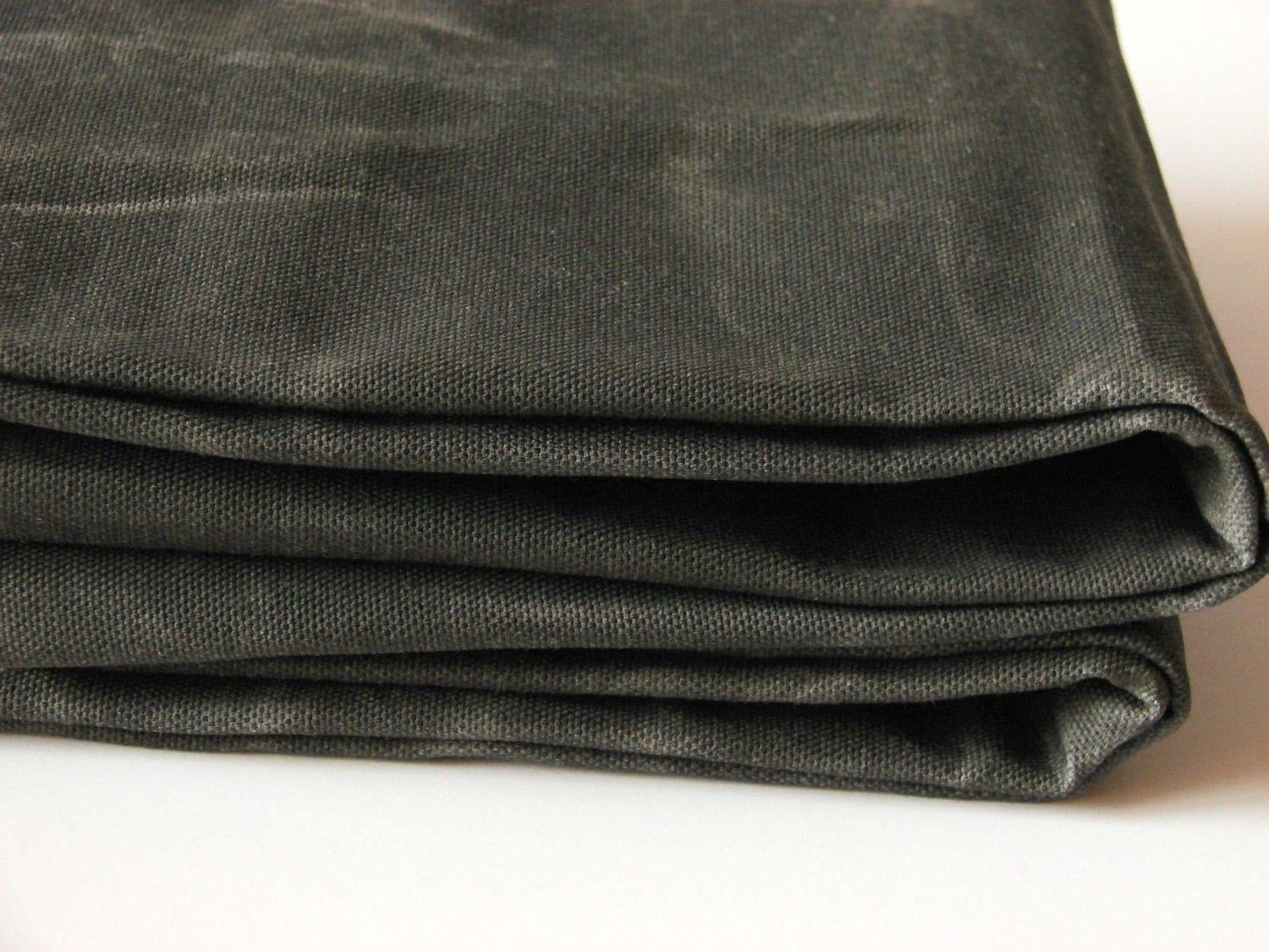 waxed-cotton-canvas-fabric-dark-olive-12oz-66-inches-wide