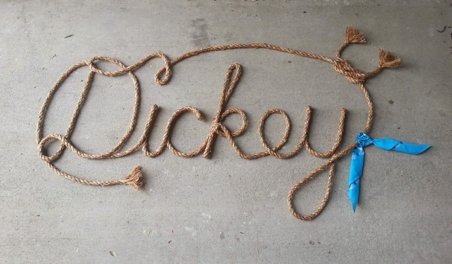 How to make rope stiff permanently picture