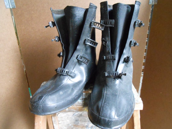 1960's Men's Galoshes with Buckles