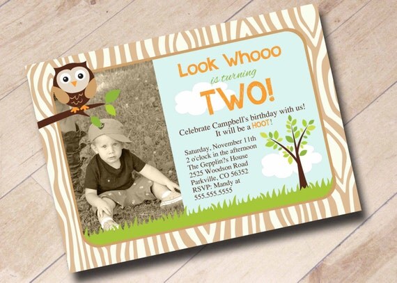 Nature Themed Birthday Party Invitations 8