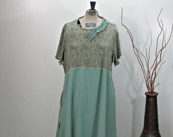 Plus Size 2X Dress Plus Size Clothing Upcycled Clothing Romantic ...