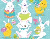 80% OFF SALE easter friends, easter bunny clipart commercial use, vector graphics, digital clip art, digital images - CL642 Il_170x135