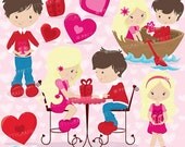 80% OFF SALE Valentine kids clipart commercial use, valentine vector graphics, digital clip art, digital images - CL633 Il_170x135