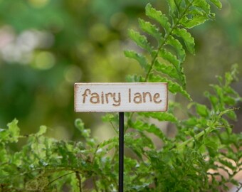 Fairy Garden miniature sign fairy lane