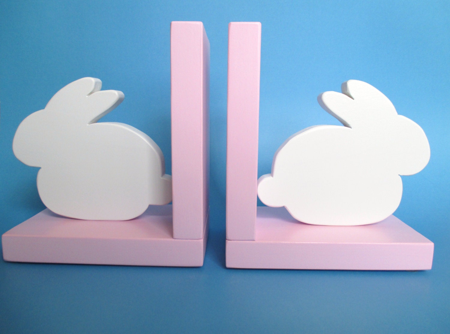 Bunny Bookends Childrens Room Decor Book Holder Nursery