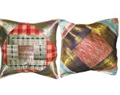 Indian Decor Cushion Cover Pillow Sham Vinatge Silk