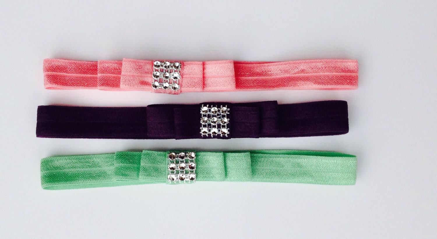 Simple rhinestone headband by IslaAndElleBowtique on Etsy