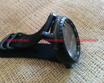 Suunto Core Lugs Strap Adapters Kit 2-Piece 3-Ring Zulu Black PVD ...