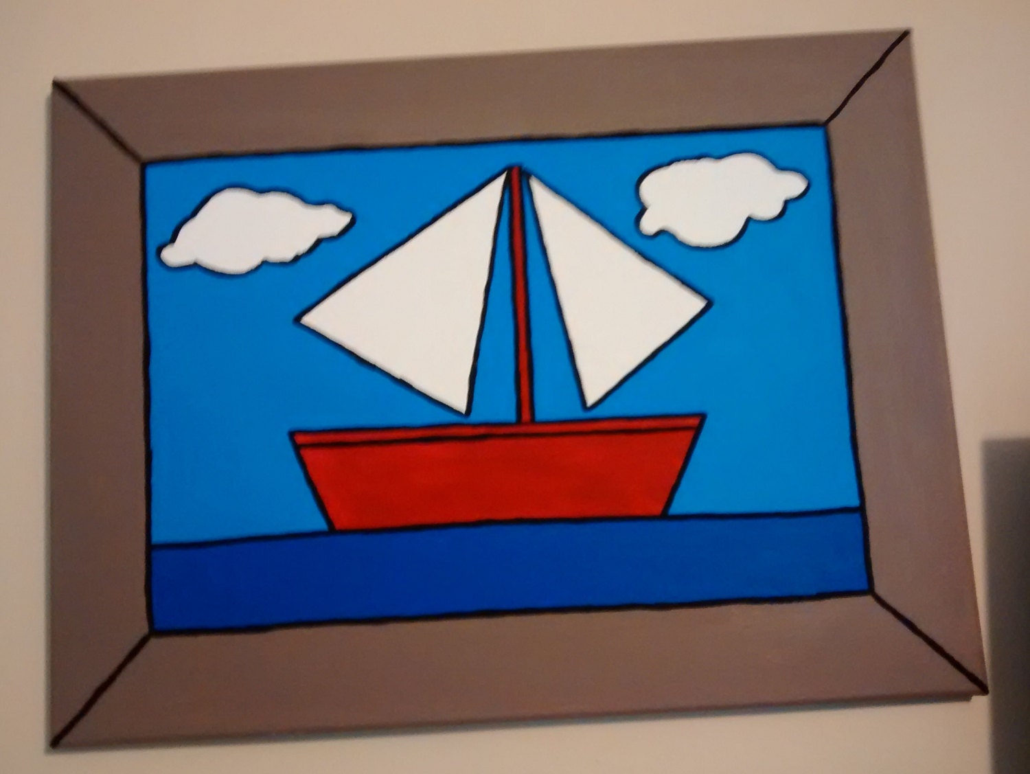 The Simpsons Boat Painting 18x 24 Acrylic Painting by TheJHole