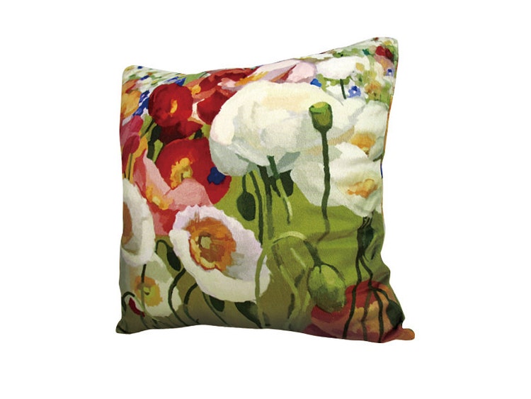 Modern decorative high quality velvet throw pillow by WhooplaArt