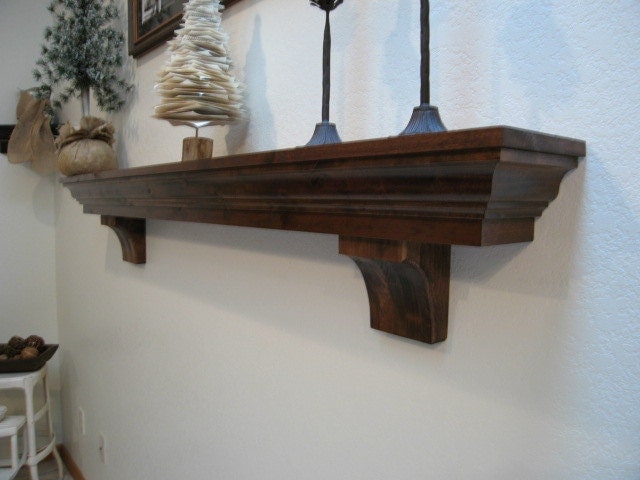 Fireplace Mantel with Corbels With Custom by WestMillsWoodworking