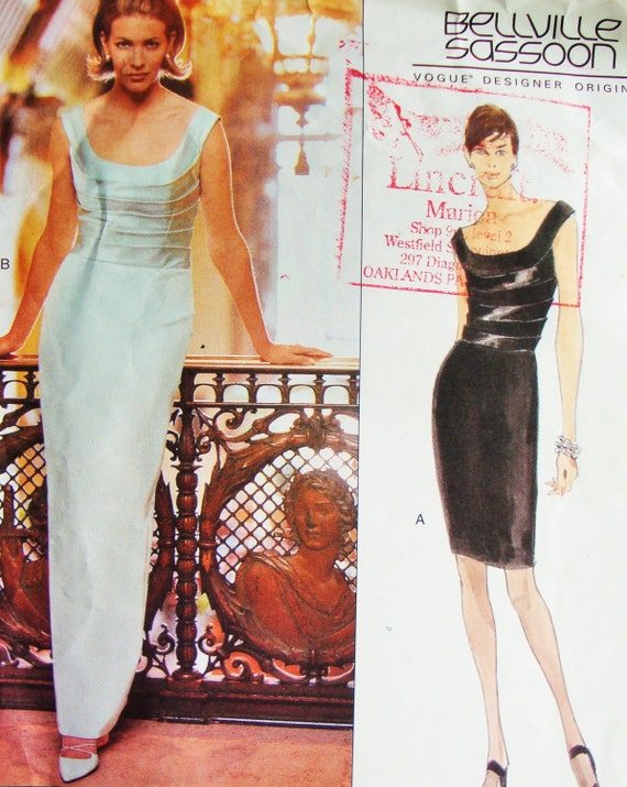 Uncut Bellville Sassoon Vogue Designer Original Dress Sewing