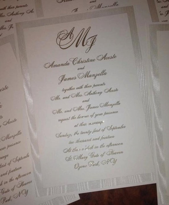 Raised Ink Wedding Invitations 2