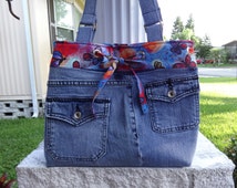 Popular items for recycled blue jeans on Etsy