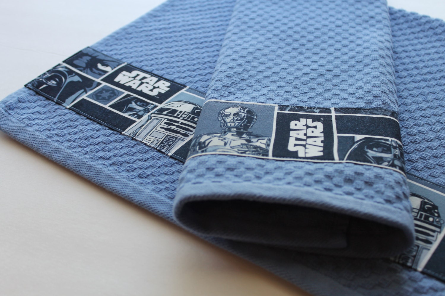 Star Wars kitchen towels Star Wars geek towels hand by AugustAve