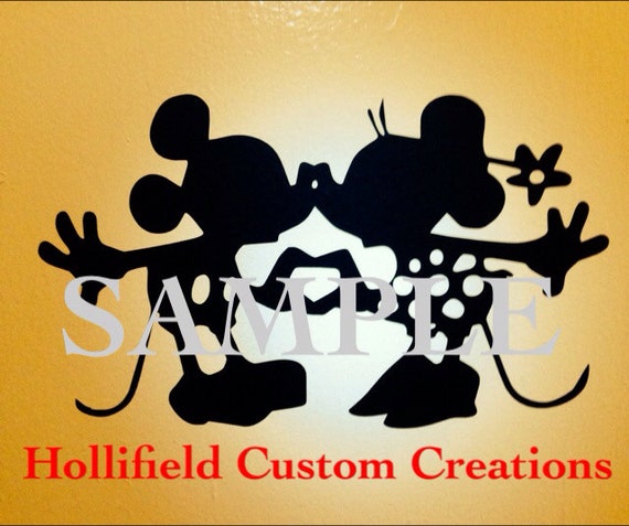 items similar to minnie mickey vinyl decal on etsy