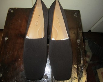 Vtg. Ralph Lauren Dark Brown Shoes Size 8M.