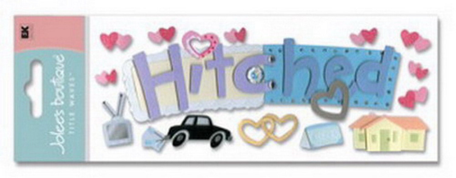 new scrapbooking dimensional wedding stickers by jolees