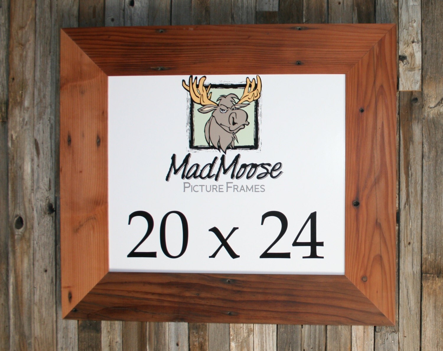 20x24 Reclaimed Redwood Chunky x 5 Picture Frame