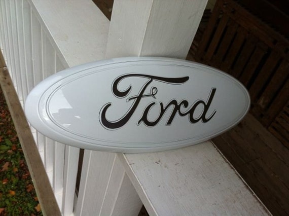 White ford grille emblem #4