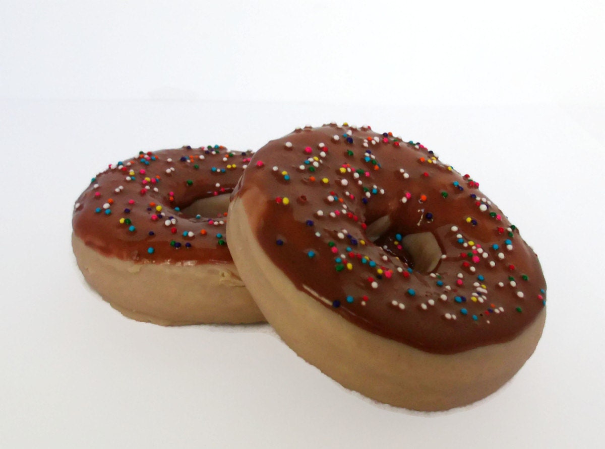 Chocolate Glazed Donut With Sprinkles Soap