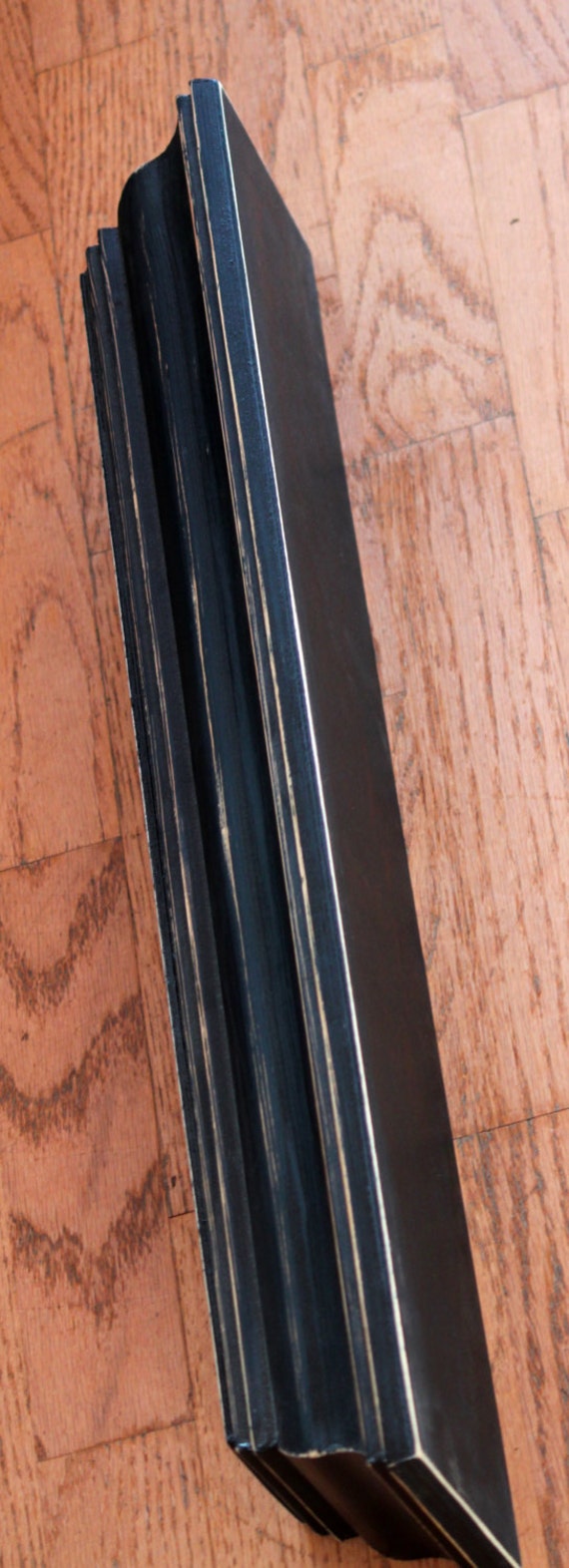 Distressed Shelf Black Distressed Shelf Shelf Painted Black