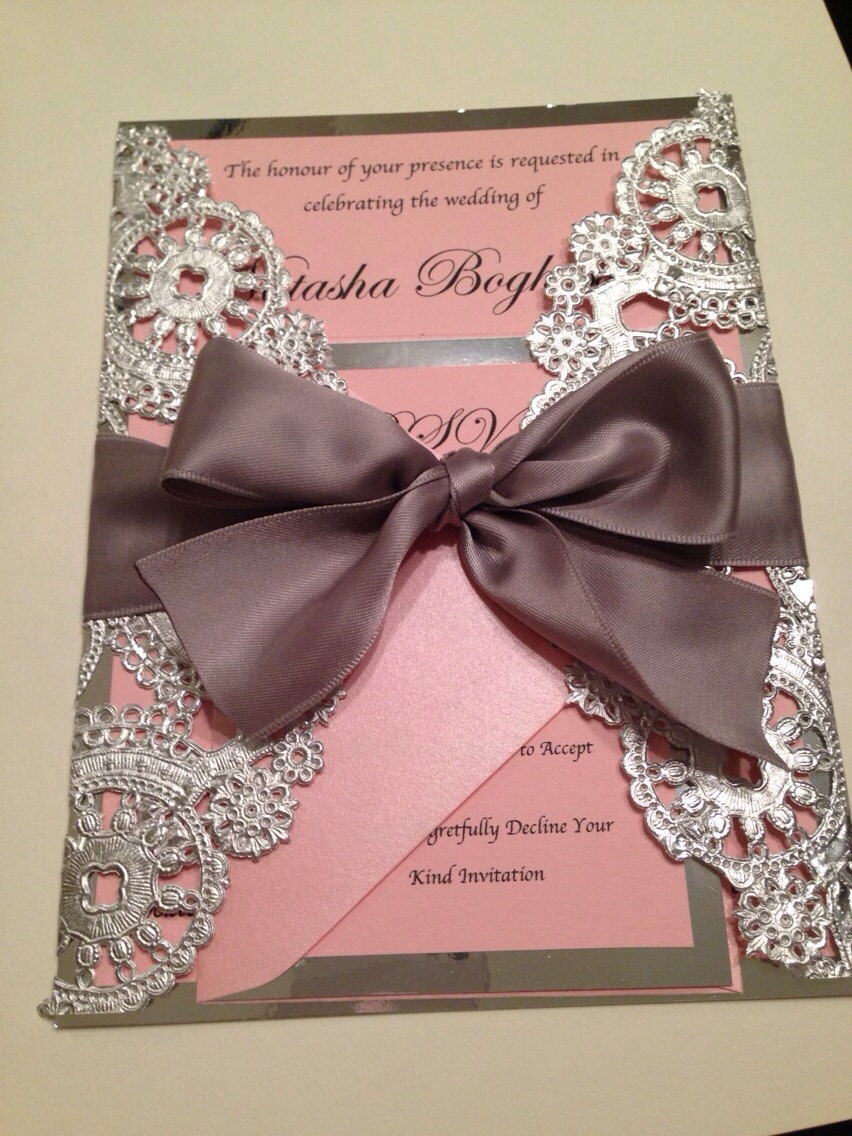 Metallic Wedding Invitations 6