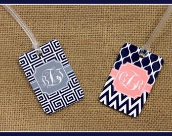 Bag Tags Monogram Luggage Tag Custom Monogrammed Gifts Gym Bag Luggage Tags Personalized Custom Gifts Bridal Party Bridesmaids Groomsmen