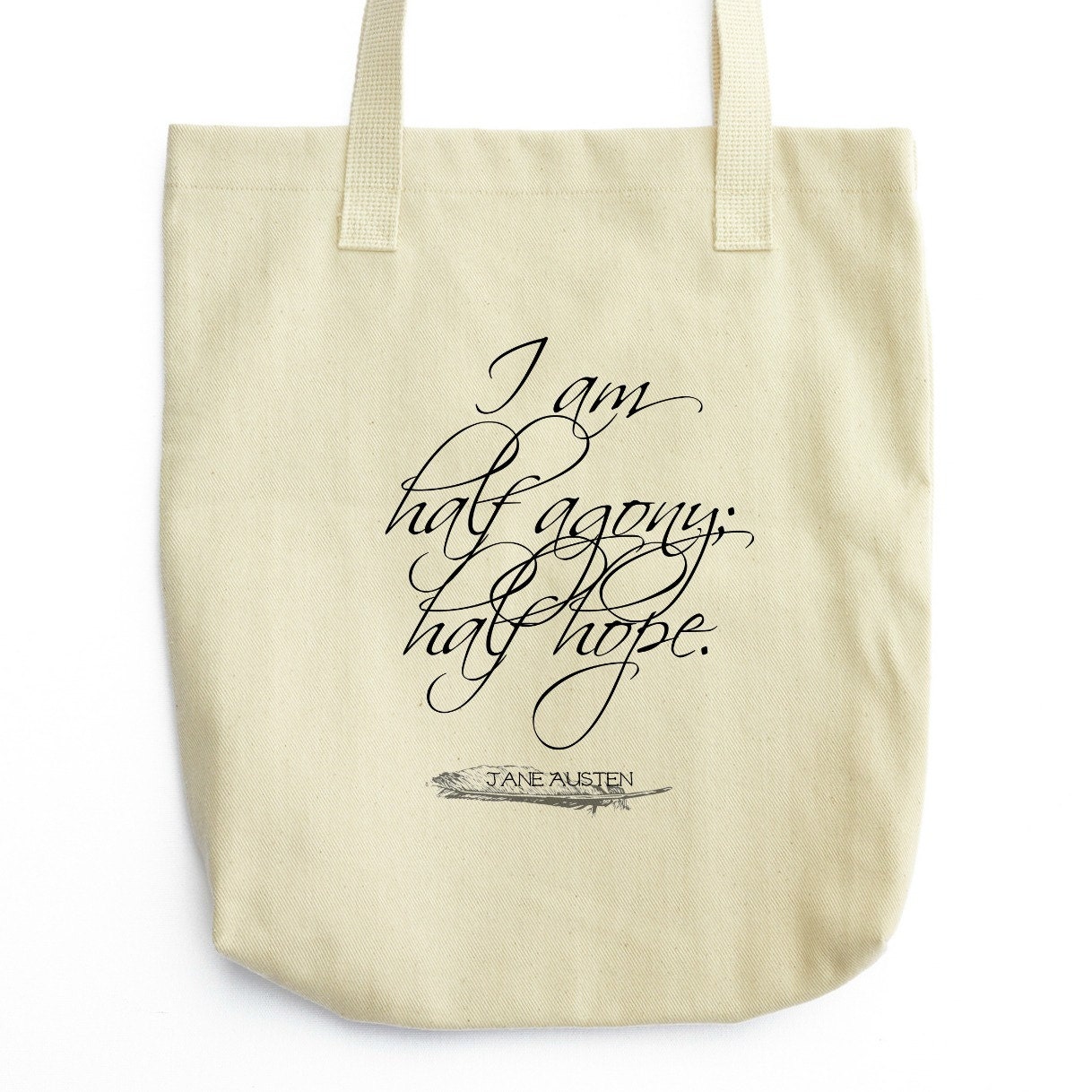 Jane Austen Tote Bag Book Bag